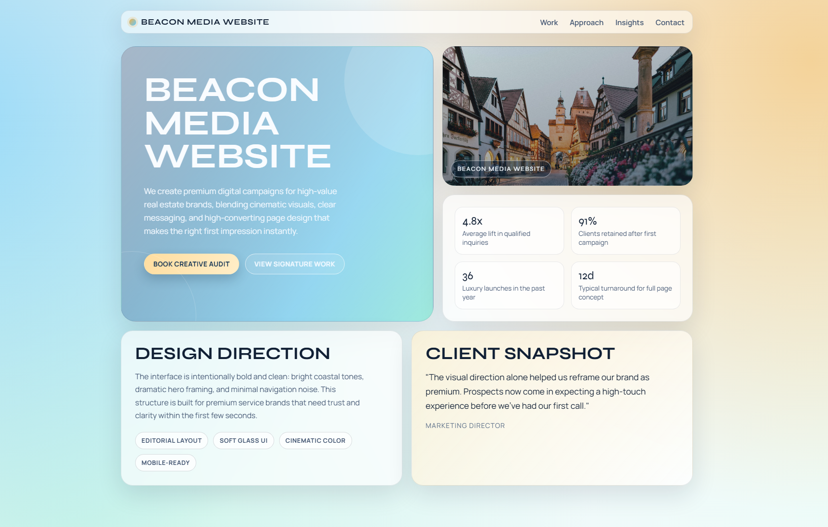 Home services website home page preview